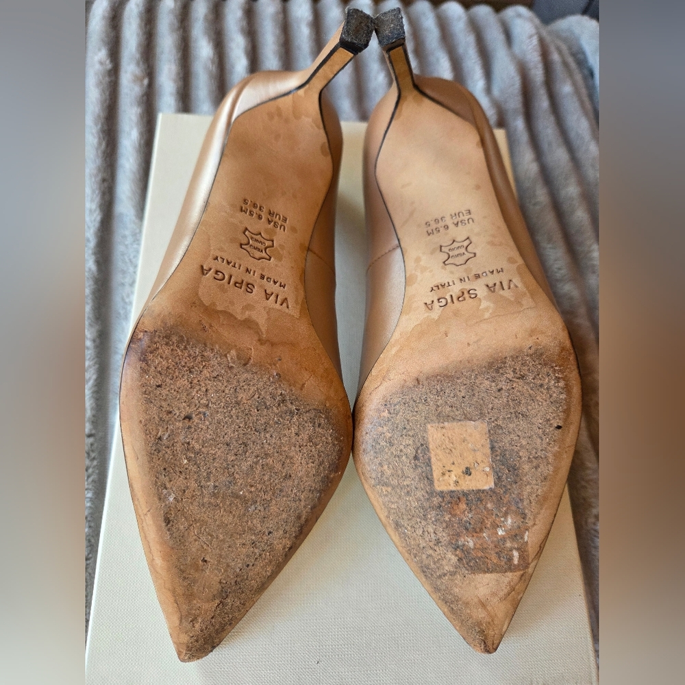 Via Spiga Women's Nude Pumps Size 6.5 - Picture 6 of 10